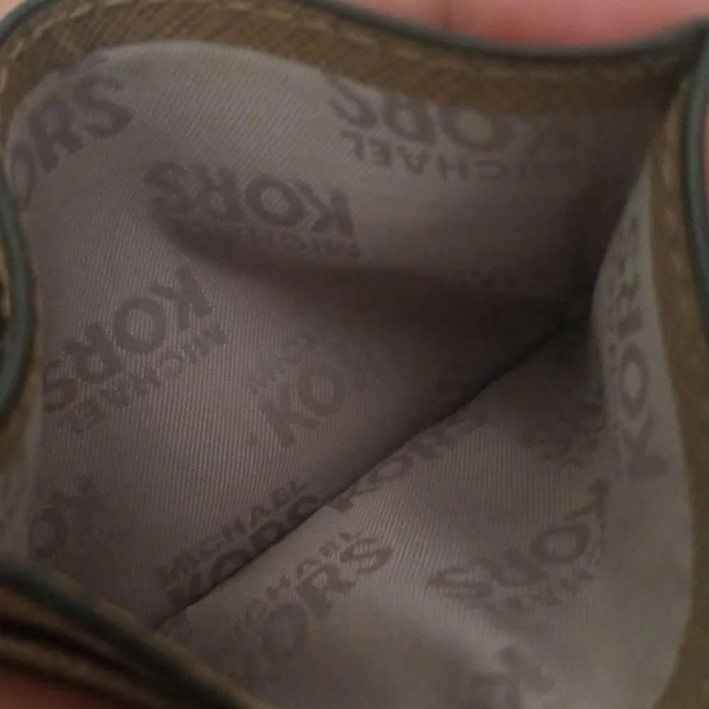 MICHAEL MICHAEL KORS Jet Set Card Holder Saffiano Leather Tan - Picture 5 of 5